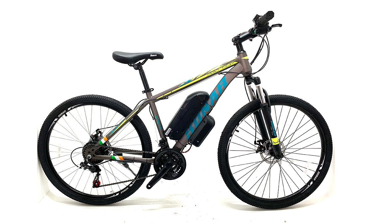 Электровелосипед KONAR KS Pro Team 27,5" 500W, 10Ah (2021) 2021 серо-синий 